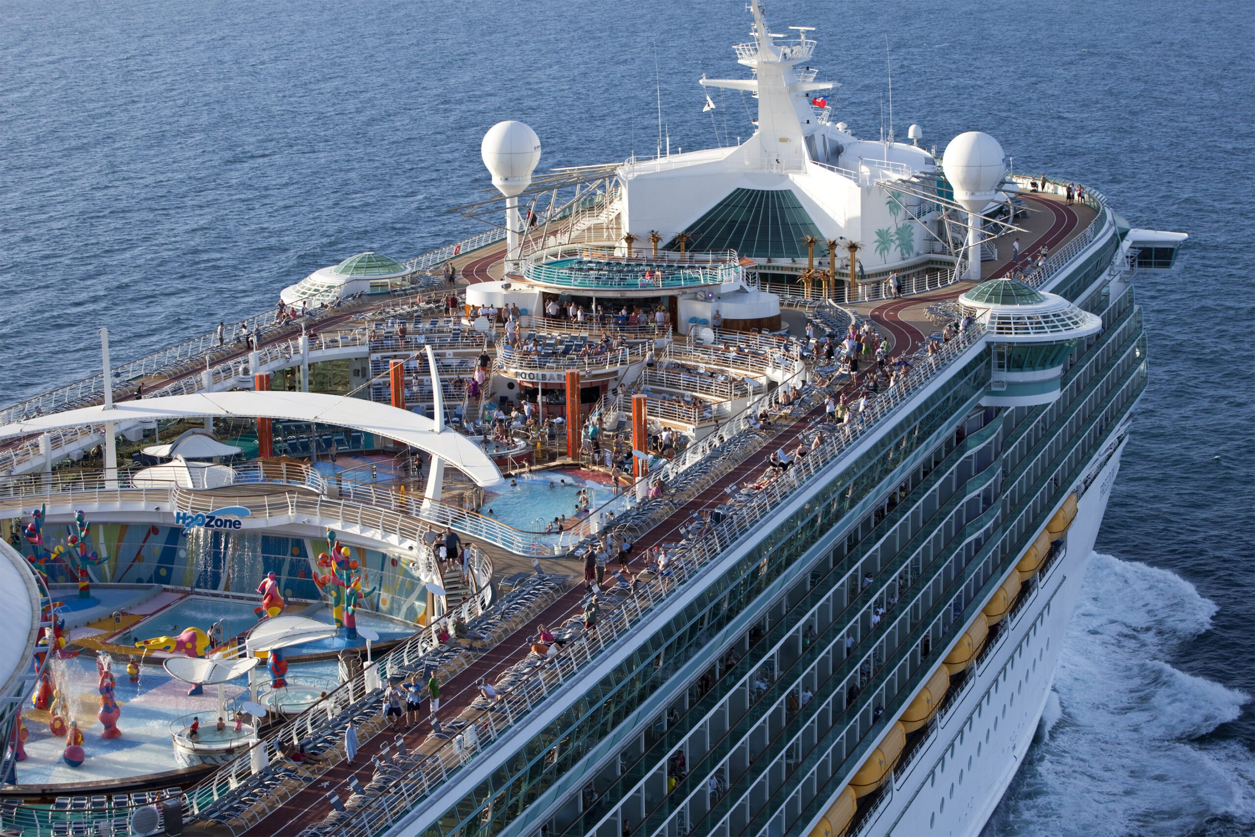 Freedom of the Seas, FR, Aerial, Overhead, Freedom class