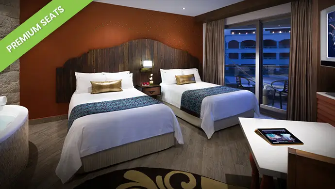 DELUXE GOLD – PREMIUM SEATS (2 Beds)